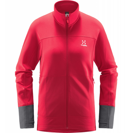 HAGLÖFS Betula Midlayer-Jacke für Damen – Scarlet Red/Magnetite – Damen