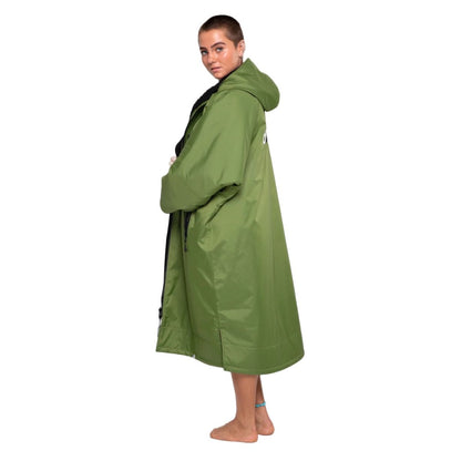 Dryrobe Advance Langarm-Ponchojacke darkgreen-black