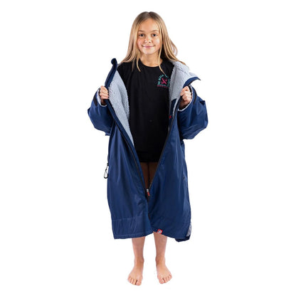 Dryrobe Advance Langarm-Ponchojacke navy-grey