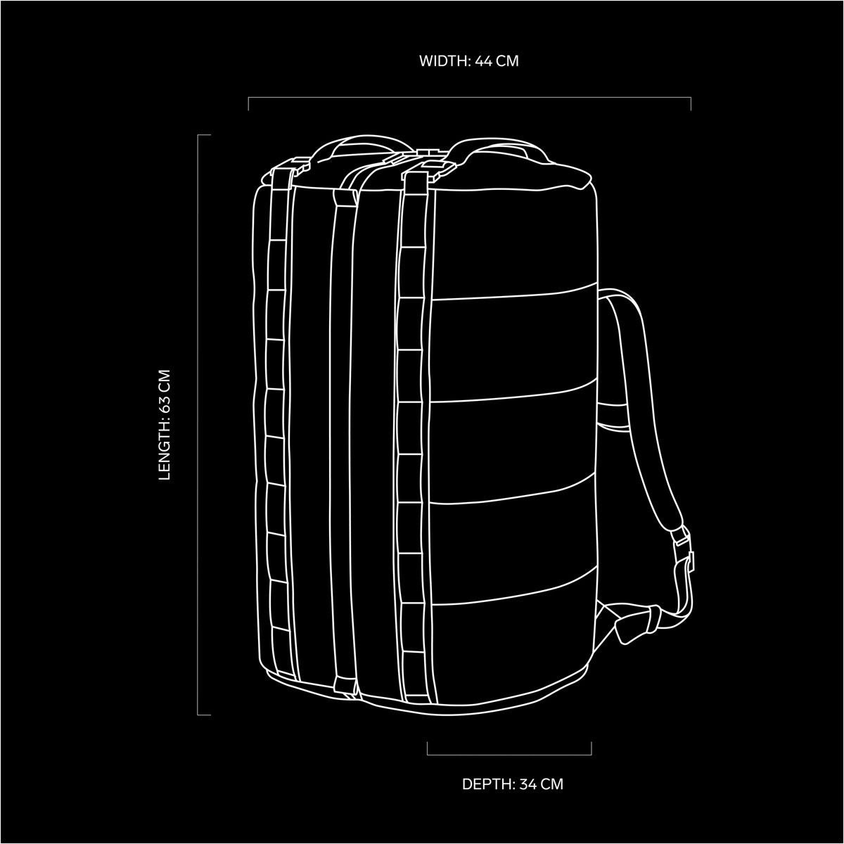 Db Die Hytta 90L Split-Reisetasche